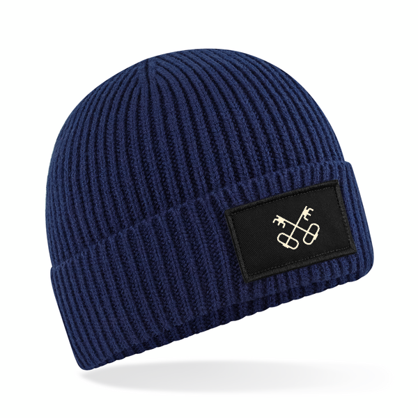 Heritage Ribbed Beanie - Marine Navy