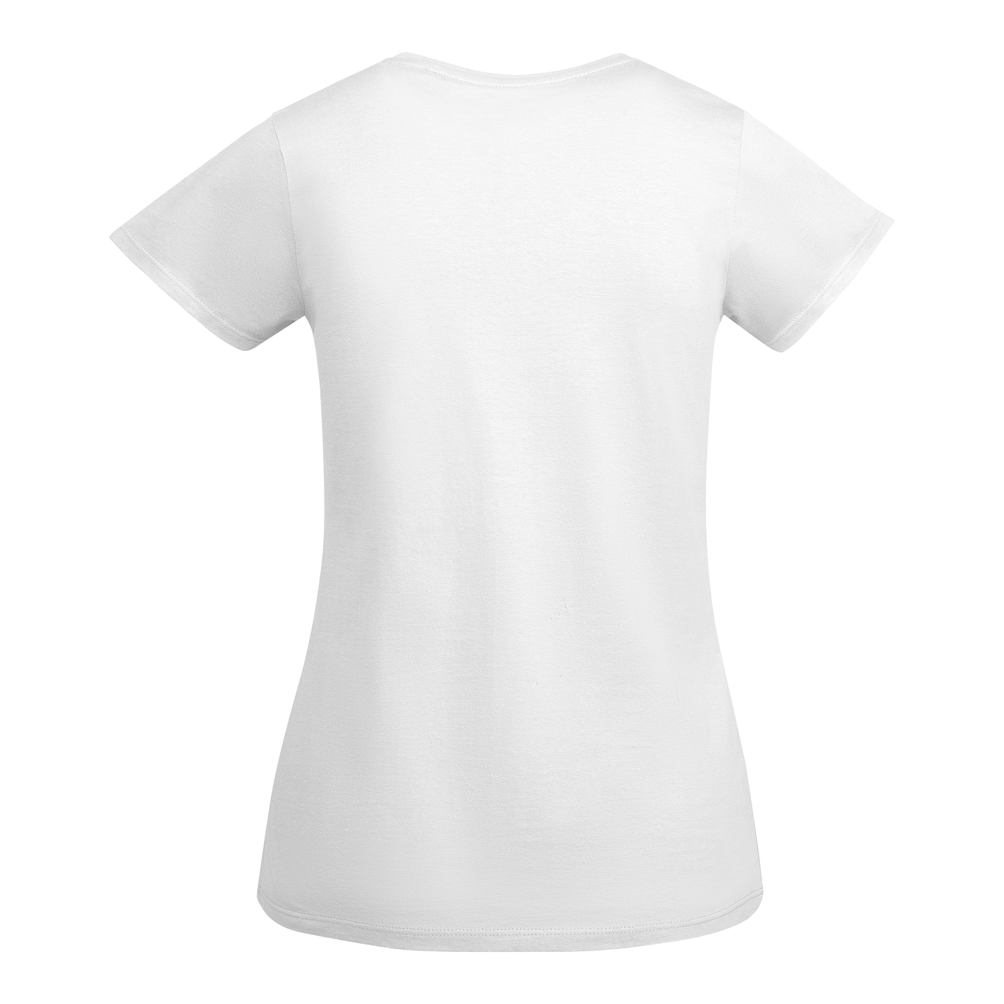 Sun-kissed Summer shirt - White - Lady - Back - Camiseta Verano Besad@ por el Sol - Blanco - Dama - Trasera
