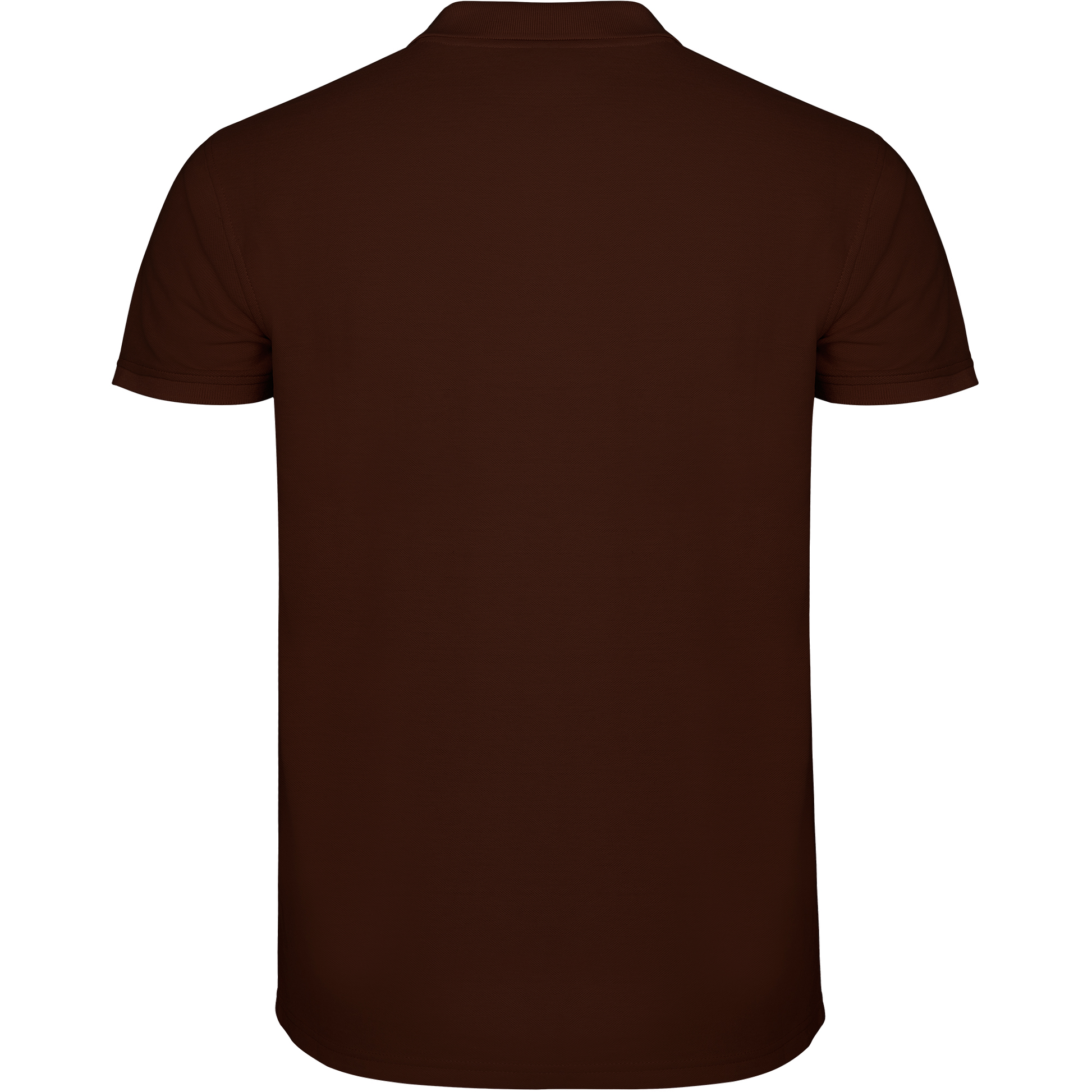 Timeless Elegance Classic Polo Man Chocolate Back - Timeless Elegance Classic Polo Hombre Chocolate Trasera